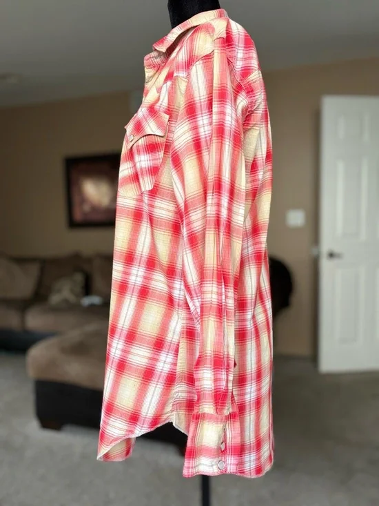 Vintage H Bar C California Ranchwear plaid button down shirt - Picture 3 of 13